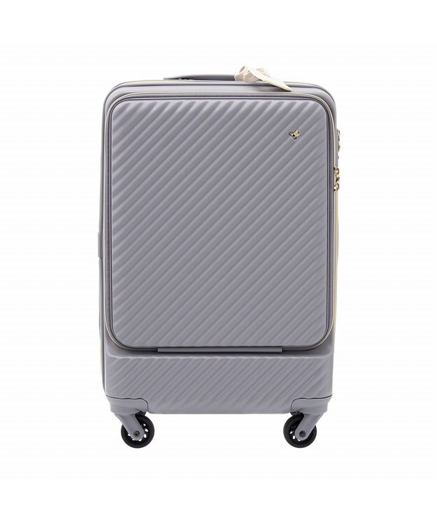 ACE BAGS & LUGGAGE Jewelna Rose HaNT ×Jewelna Rose コラボ スーツケース 機内持ち込み フロントオープン 34L 06820 ジュエルナローズ ラベンダーグレー