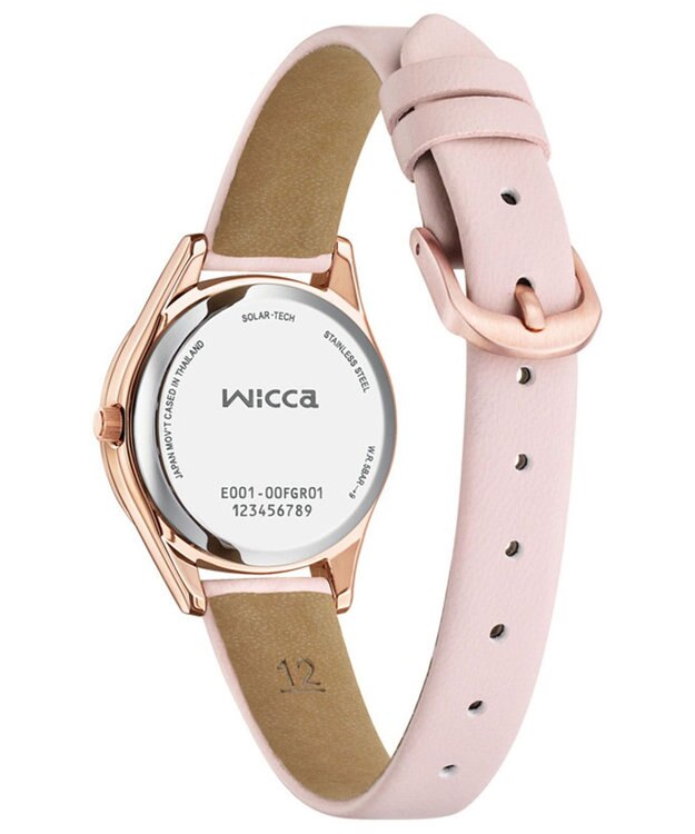 CITIZEN 【電池交換不要 ソーラーテックウオッチ】wicca「ACTIVE LINE」KH3-762-10 ピンクゴールド ピンクベージュ ピンクゴールド