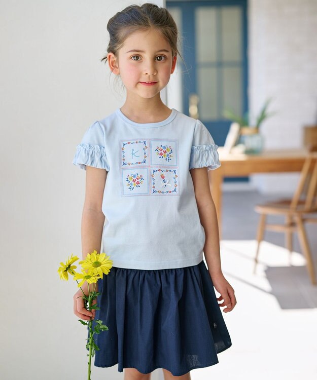 組曲 KIDS 【110-140cm】フェイクスカート キュロット ネイビー系