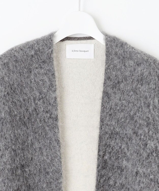 自由区 【カトリエムブーケ】Jeu de couleurs ニットアウター ライトグレー