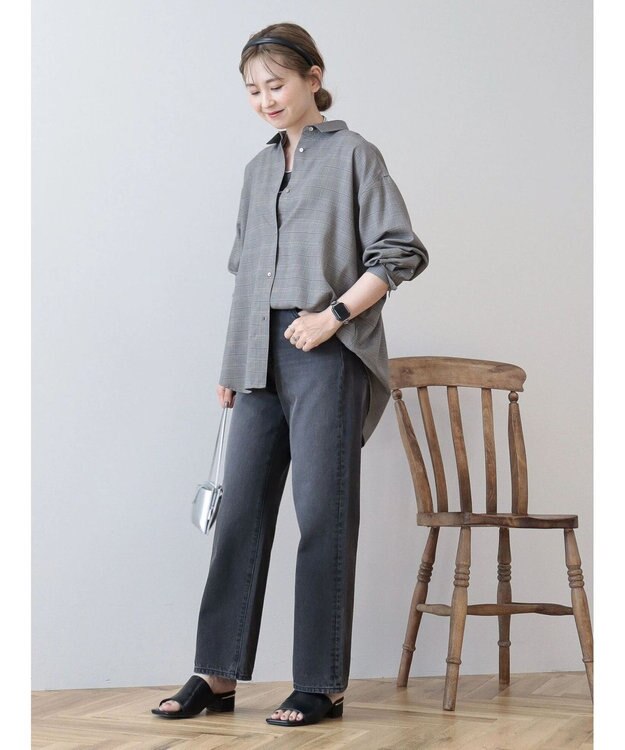 AMERICAN HOLIC イージーケアバックタックシャツ Glen Check