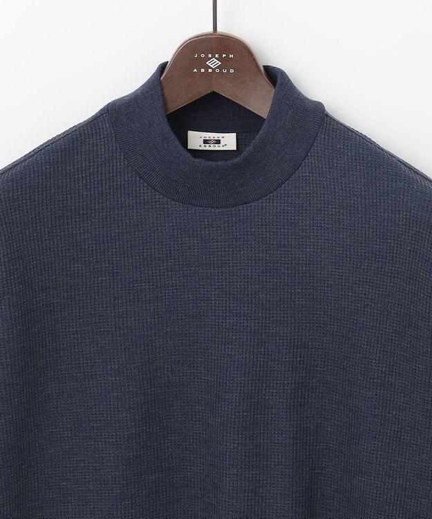 JOSEPH ABBOUD 【吸水速乾/保温/伸縮性】ドライミックスメリノ カットソー ダルブルー系