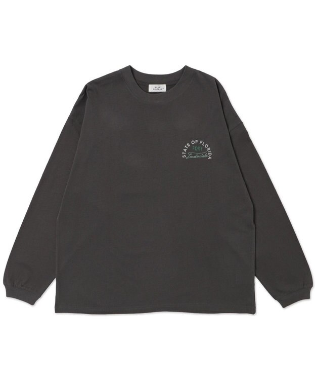 WEGO 【ユニセックス着用ITEM/MLサイズ展開】ヴィンテージライクグラフィックT（LS） 柄2