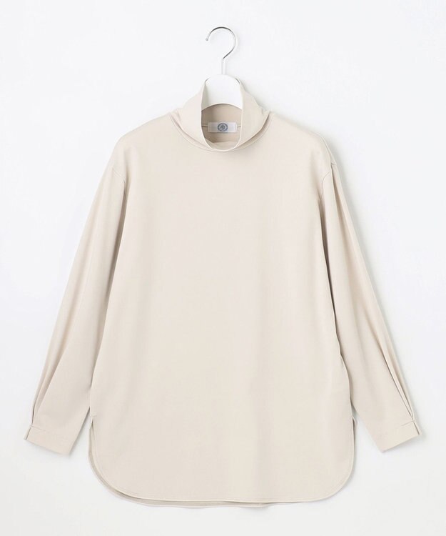 J.PRESS LADIES S タートルジャージー カットソー ライトグレー系