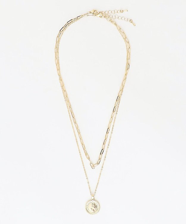 UNFILO コイン/ハート ネックレス 2点セット ゴールド[コイン]