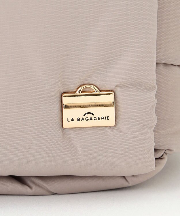 LA BAGAGERIE パデットブロック2WAYミニトート グレージュ