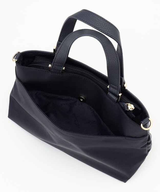 LA BAGAGERIE コンビ2WAYトートバッグ Sサイズ ネイビー
