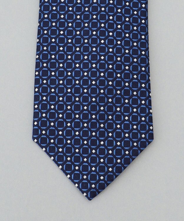 GOTAIRIKU 日本縫製/オリジナル柄【Fermo Fossati】ネクタイ_小紋柄 ネイビー系8