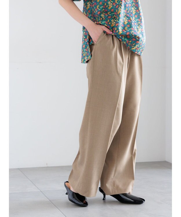 Te chichi メランジツイルワイドパンツ《2026 spring catalog item》 ブラウン
