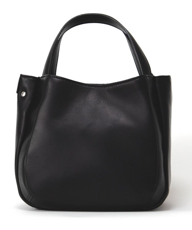 Y'SACCS イタリアンシープ 2wayラウンドトート ブラック