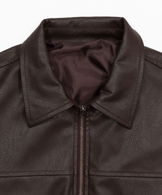 WEGO PUショートジャケット ブラウン