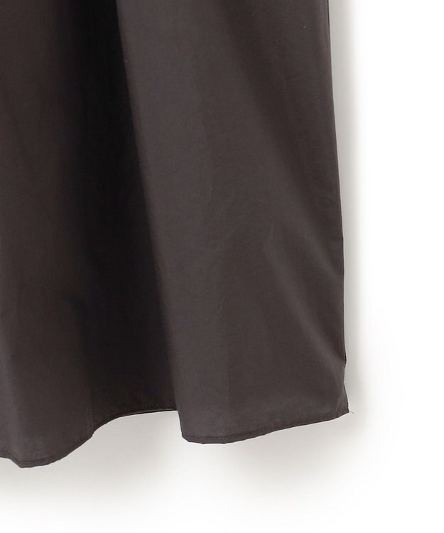 23区 S 【洗える】ナイロンコットンポプリン スカート ダークブラウン系