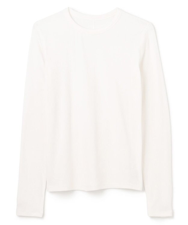 UNFILO コットンカシミヤ クルーネックカットソー オフ