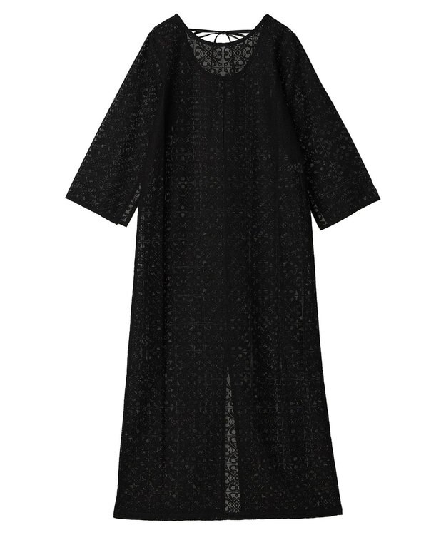 Green Parks AnriettMusee レースロングワンピース Black