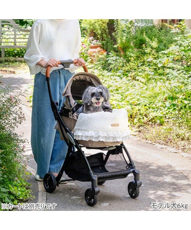 PET PARADISE ペットパラダイス カート用 クッション《レース》 ホワイト