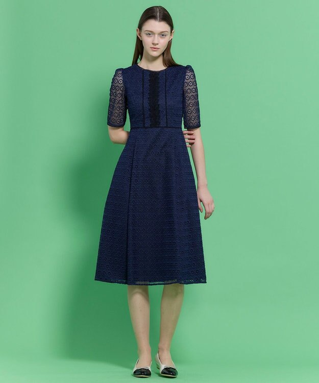 TOCCA CRYSTAL LABYRINTH ドレス ネイビー系