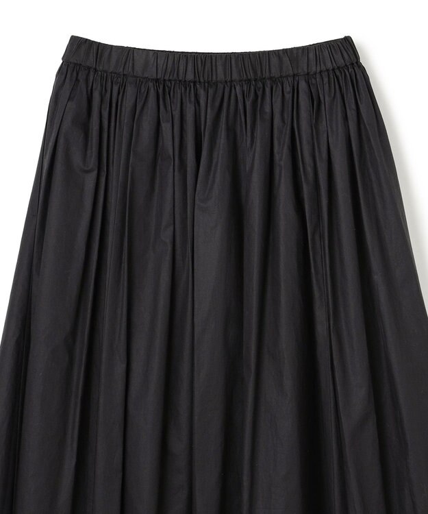 UNFILO コットンローン ボリュームスカート ブラック