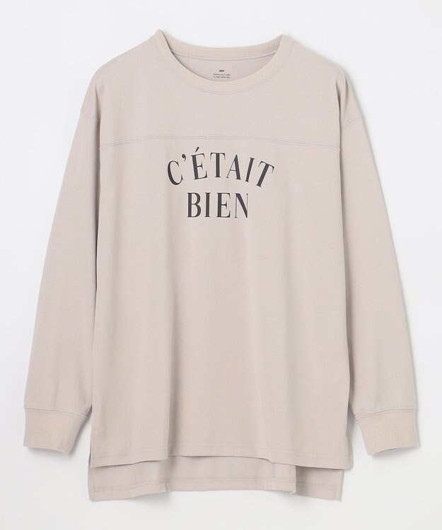 ANY L フットボールロングスリーブＴシャツ ライトグレー