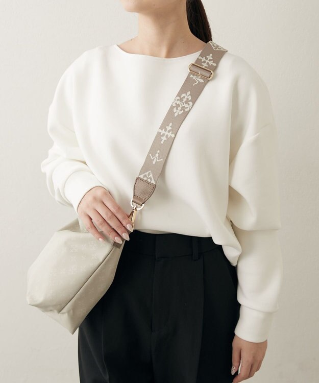 russet アレンジショルダーベルト［Monogram］(CE-1099) Beige（ゴールド金具）