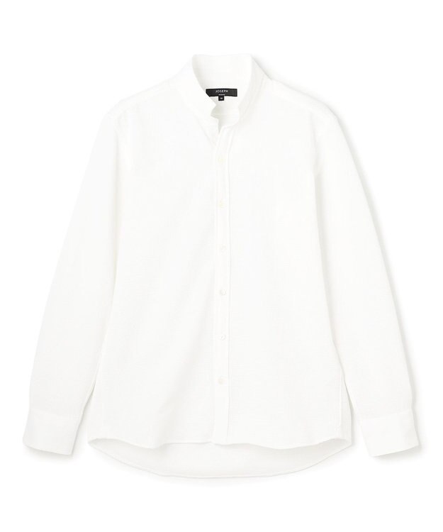 JOSEPH HOMME 【新素材】グリットタックジャージー　ウィングカラーシャツ ホワイト系