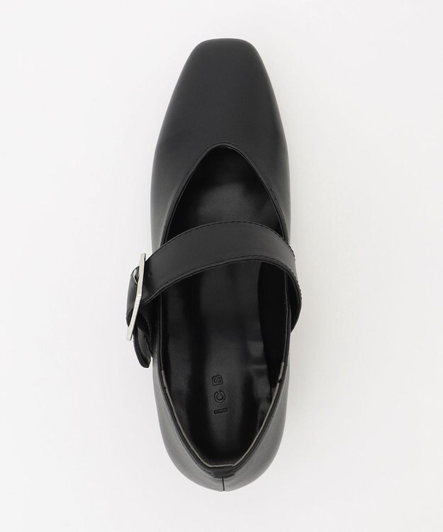 ICB スクエアトゥパンプス ブラック系