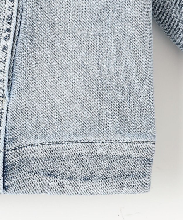 自由区 L 【洗える】ウスカルデニム ジャケット ライトインディゴ