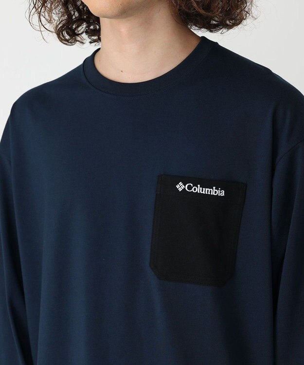 Columbia Columbia/ ヤングストリートロングスリーブクルー /コロンビア Collegiate Navy