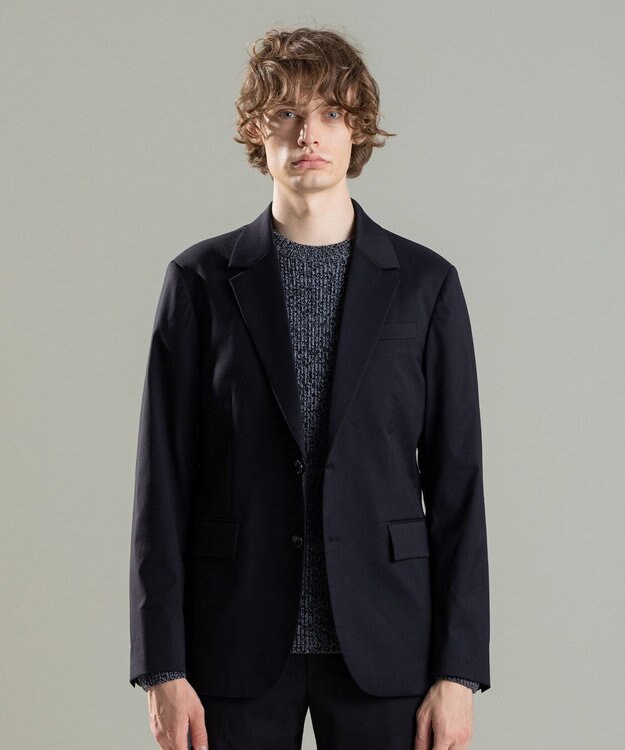 JOSEPH HOMME LORO TECHNICAL WOOL JACKET ブラック系