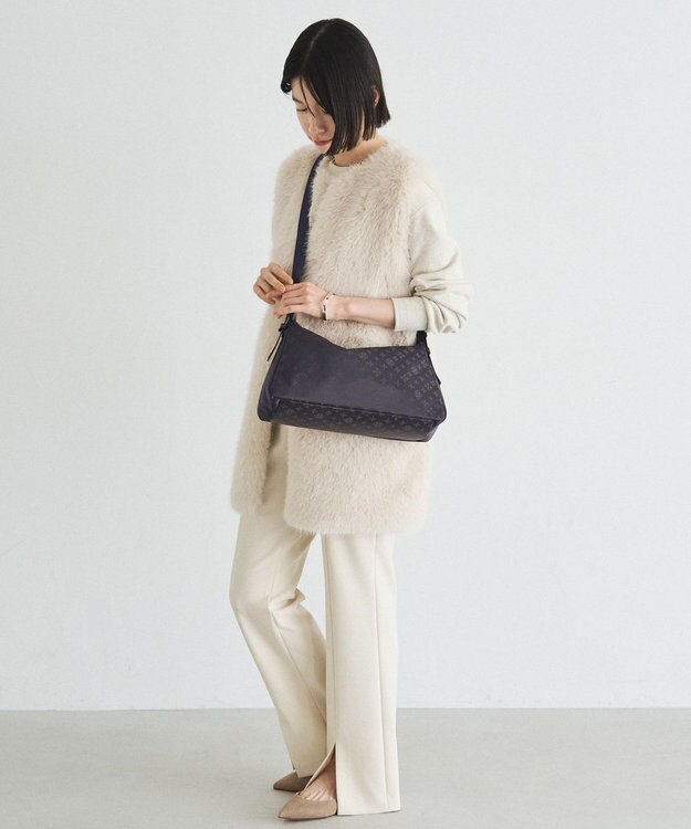 russet ナイロンジャガード2WAYショルダーバッグ(SF-274) Purple/BR