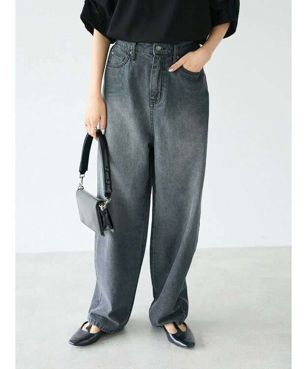 CRAFT STANDARD BOUTIQUE デニムカーブパンツ Black