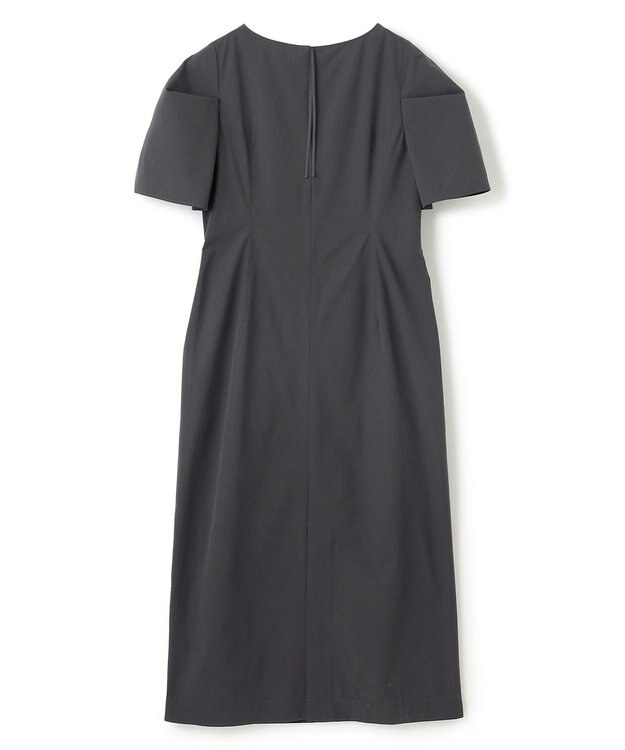 UNFILO L 【mi-molletコラボ】FINE MOVE Iラインワンピース チャコール