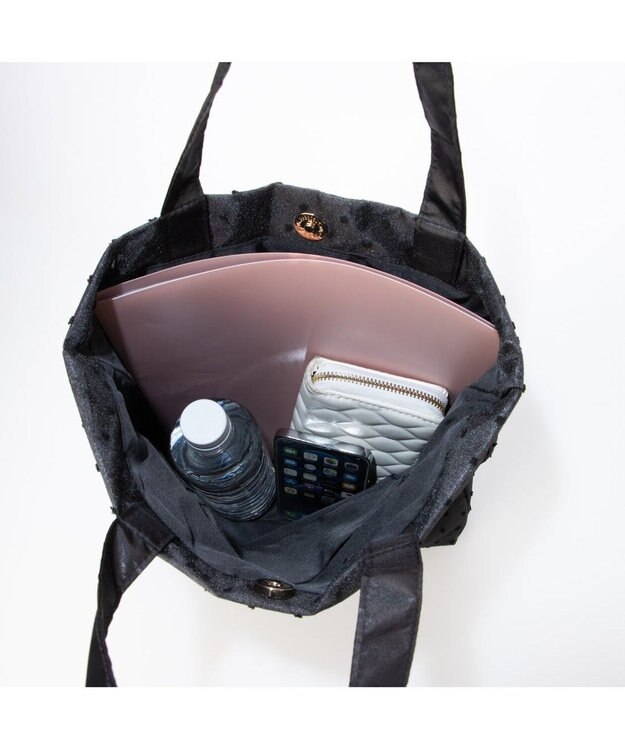 UNBILLION VERYコラボ カシュカシュ cachecache / シューズポーチセットオーガンジートート ブラック