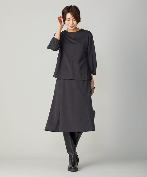 J.PRESS LADIES L セルロースリバー カットソー グレー系