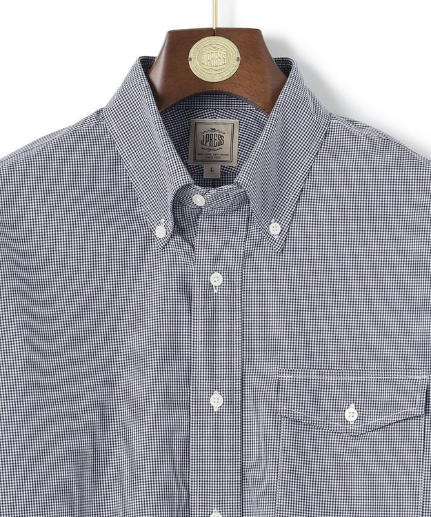 J.PRESS MEN 【WEB・一部店舗限定】ミニギンガムチェックシャツ/B.D. ネイビー系3
