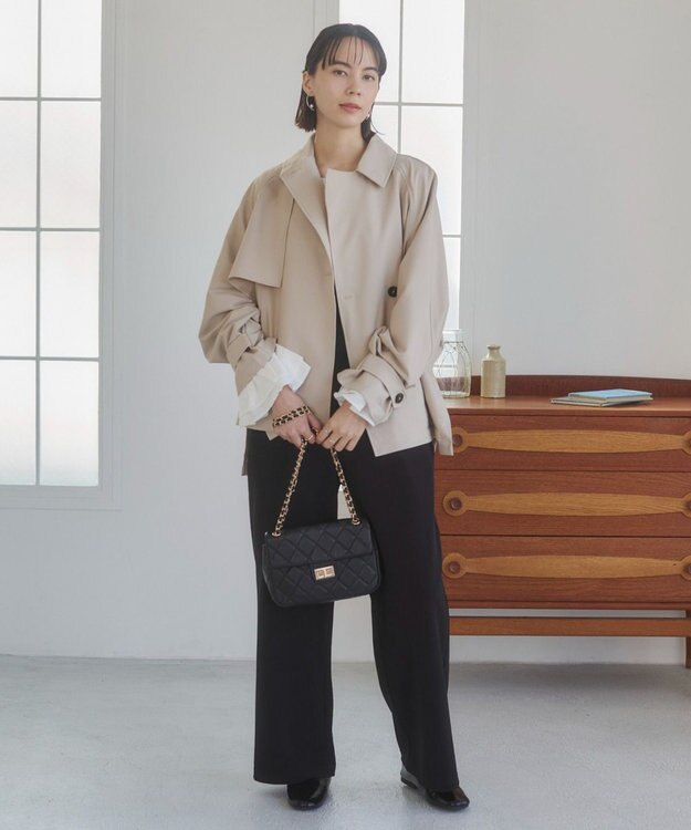 WEGO 【ANGIE VINTAGE】ショート トレンチコート ライトベージュ