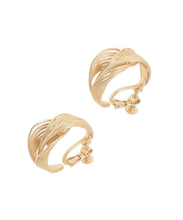 AMERICAN HOLIC フェザーフープイヤリング Gold