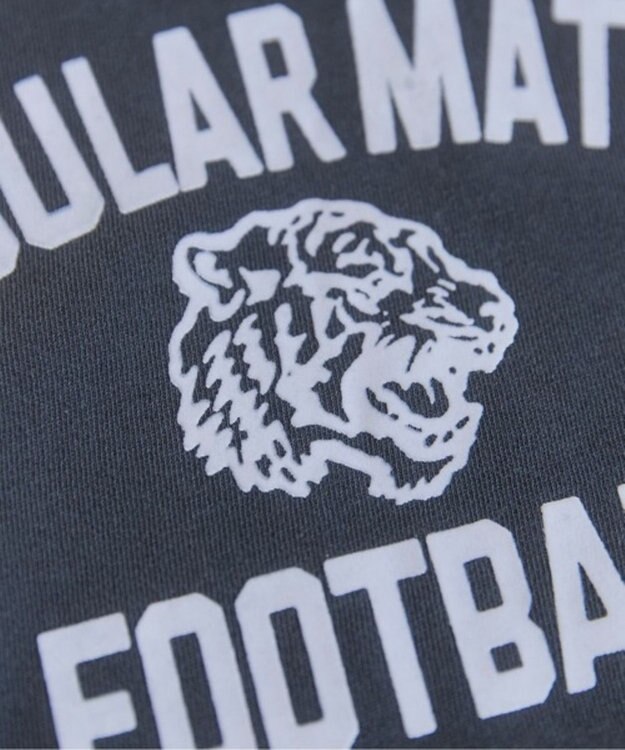 WEGO 【ANGIE VINTAGE】ピグメントカレッジロゴショートスウェット ブラックその他