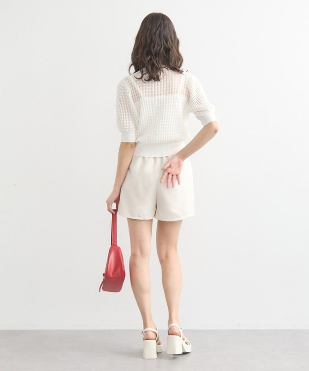 earth music&ecology ポケットデザインショートパンツ Ivory