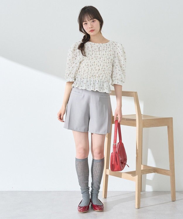 earth music&ecology ポケットデザインショートパンツ Gray