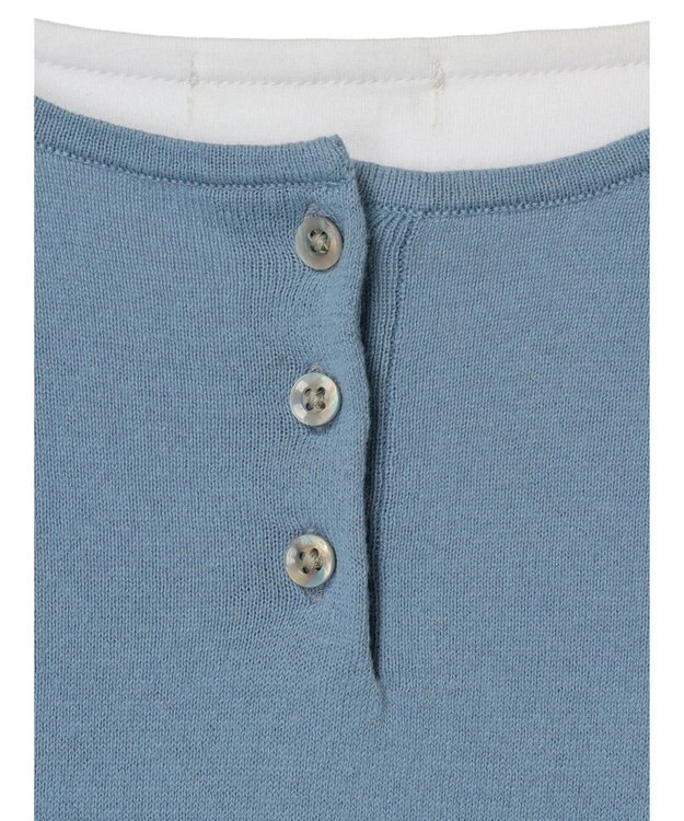 CRAFT STANDARD BOUTIQUE ＳＥＴ　カットプルオーバー＋ニットベスト Sax