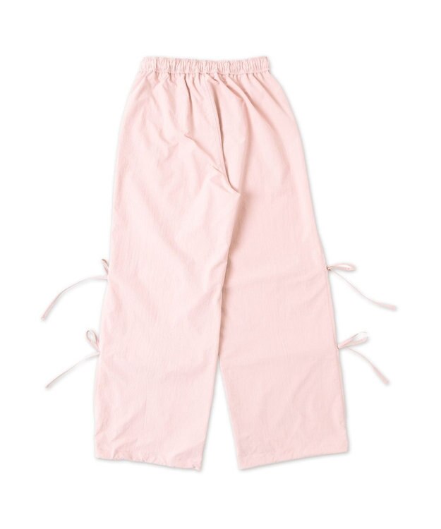 WEGO 【ウエストゴム】サイドリボンパラシュートパンツ ライトピンク