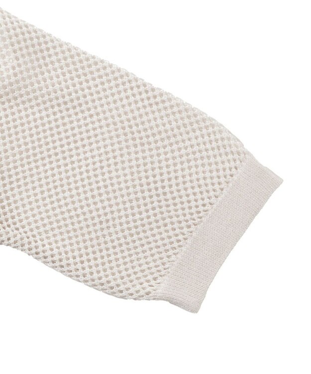 WEGO 【２点セット】半袖メッシュアンサンブルカーデ ホワイト