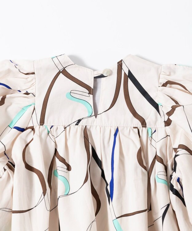 TRICOTE CUT RIBBON PUFF SLEEVES/カットリボンパフスリーブ 82BEIGE