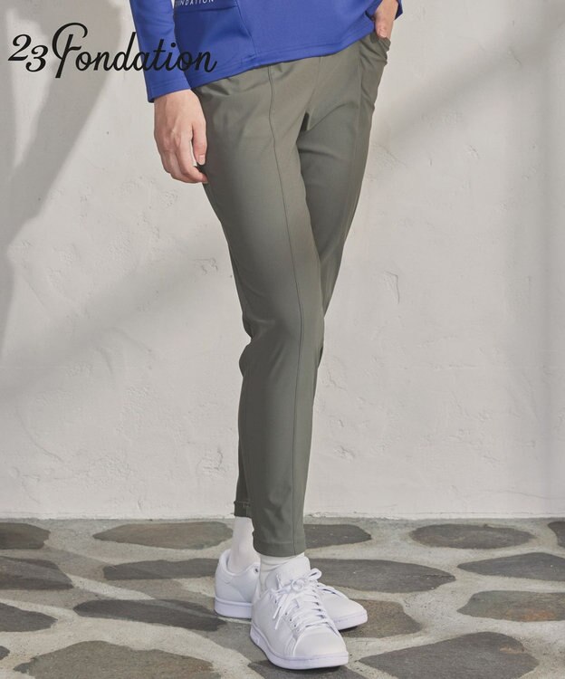 23区GOLF 【23Fondation/WOMEN】メリルハイテンション ジョガーパンツ カーキ系