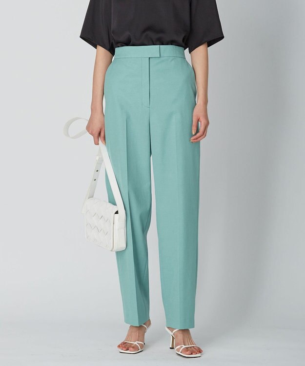 ICB 【洗える】 LooseWeave ワイドストレートパンツ ジェイド系