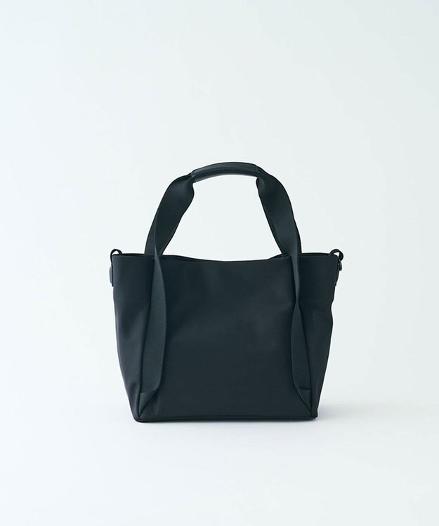 MIYABIYA LAQUOH【撥水加工】ミニマルナイロン 2WAYトート(S) ブラック