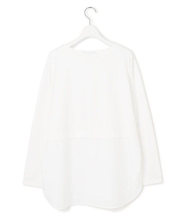 23区 L 【GLOW10月号掲載/洗える】ナチュラルコットンベアコンビ カットソー ホワイト系