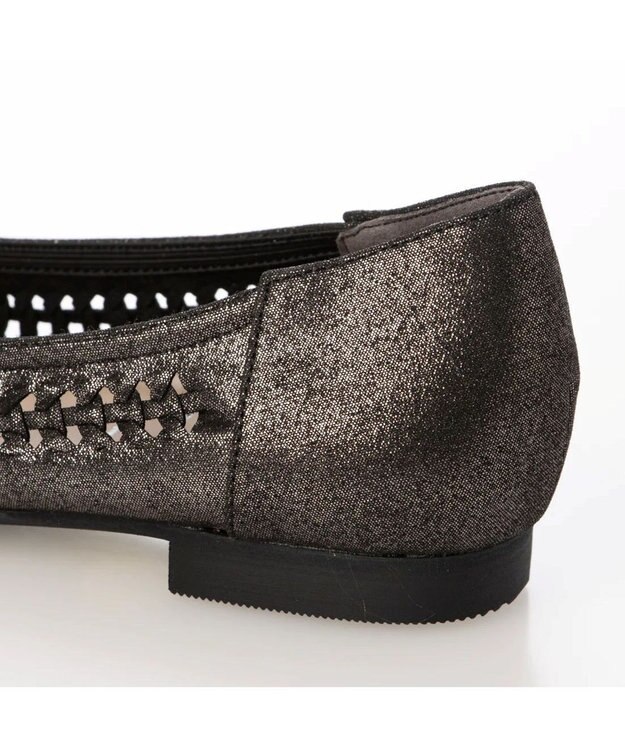 APOM フレンチスクエアメッシュフラット グレー