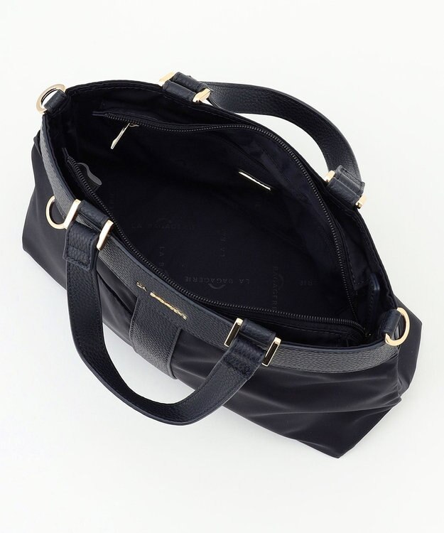 LA BAGAGERIE コンビ2WAYトートバッグ Sサイズ ネイビー