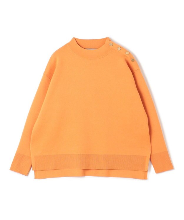 UNFILO 肩釦ハイネックニット オレンジ